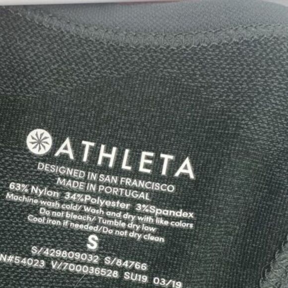 Athleta Top Womens Size S Racerback Tank Green Speedlight Camo 84766 - Picture 6 of 6